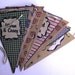 British Tea Party Handmade 3D 12 Flag Bunting