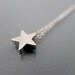 Silver Star Necklace, small, sterling silver chain, by balance9