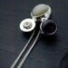 Bundle of delish Moonstone, Amethyst and french cruller silver ball necklace