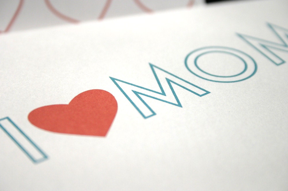 Mother's Day Stationery Gift Set Sale - personalized stationery or note cards for mom from KBatty Design and Stationery