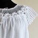 Beach Blouse,Summer Blouse,Pure Cotton,Natural EcoFriendly White Blouse