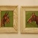 Vintage Paint by Number Horses, Set of Three Paintings