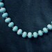 Blue Turquoise and  sterling silver necklace