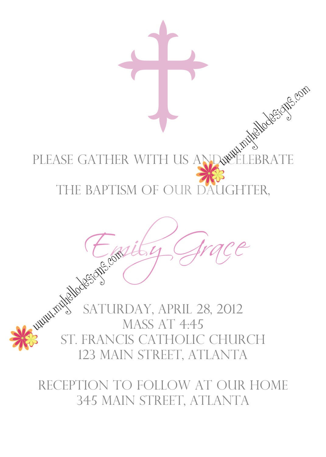 Baptism:  Small Cross