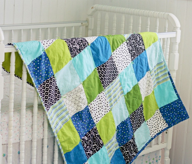 Handmade Modern Baby Quilt