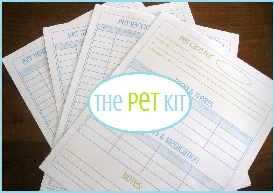 The Pet Kit - 4 documents