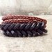 LUXLA Brown X Black Hex Bracelet