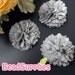 FA-FL-03011 - Fabric Pom Pom (M), grey, 2 pcs