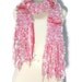 Knit Scarf Pink Peppermint Fluff