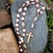 Prayer Beads with Olive Wood Cross, Jade Jasper and Wood Beads