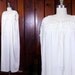 victorian nightgown / RARE plus size 1800s white cotton lace nightgown XL // antique