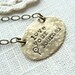 Love Your Journey.  Antique Brass Hand Stamped Inspiration Necklace.  Graduation Gift.  Dainty And Simple.
