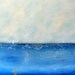 Original Abstract Landscape Painting - Seascape Beach - Peacock Blue - 18x18 - by Marie