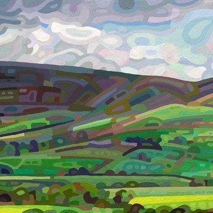 budanArt Chunky ACEO Magnet - Cloud Shadows