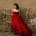 Red Poppy evening gown