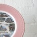 Vintage California Plate / Travel Souvenir in Pink / Gold