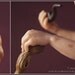 Mean Old Goat - grumpy faun OOAK elderly woman satyr sculpture with pipe and cane