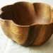 Nymphaea Flared Acacia Wooden Bowl
