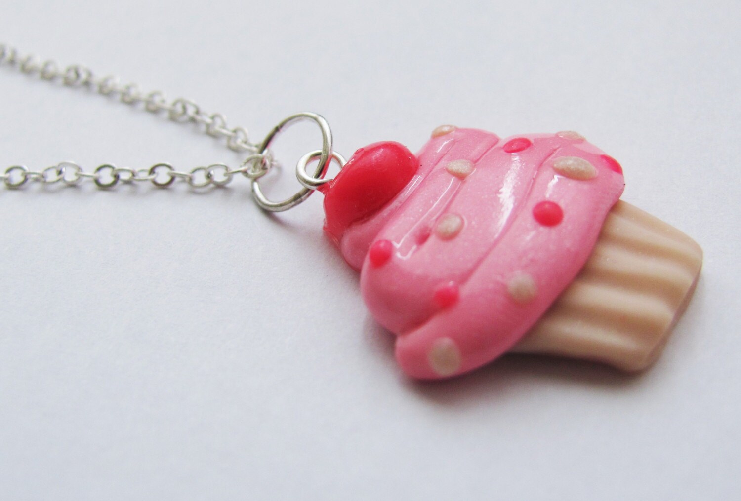 Cute PINK CUPCAKE polymer clay