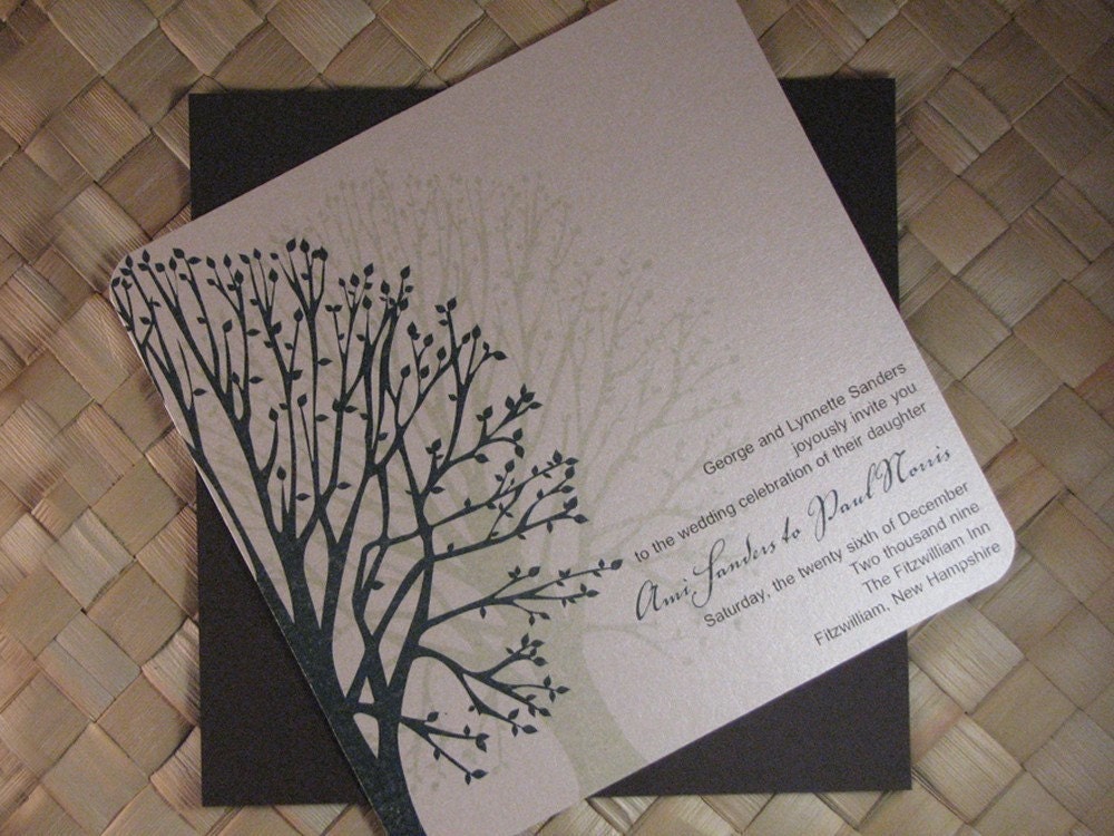 Blooming Tree Wedding Invitation Set Heather From EverlastingInvites