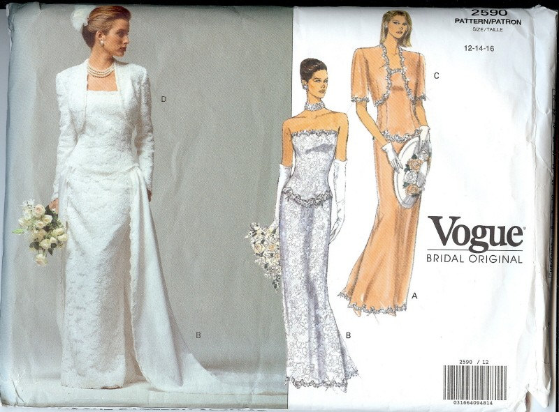 Wedding Dress Pattern From TokulVintage