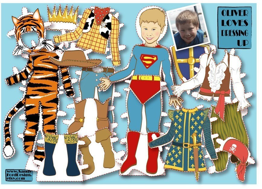 Dress Up Dolls: wooden and magnetic free shipping