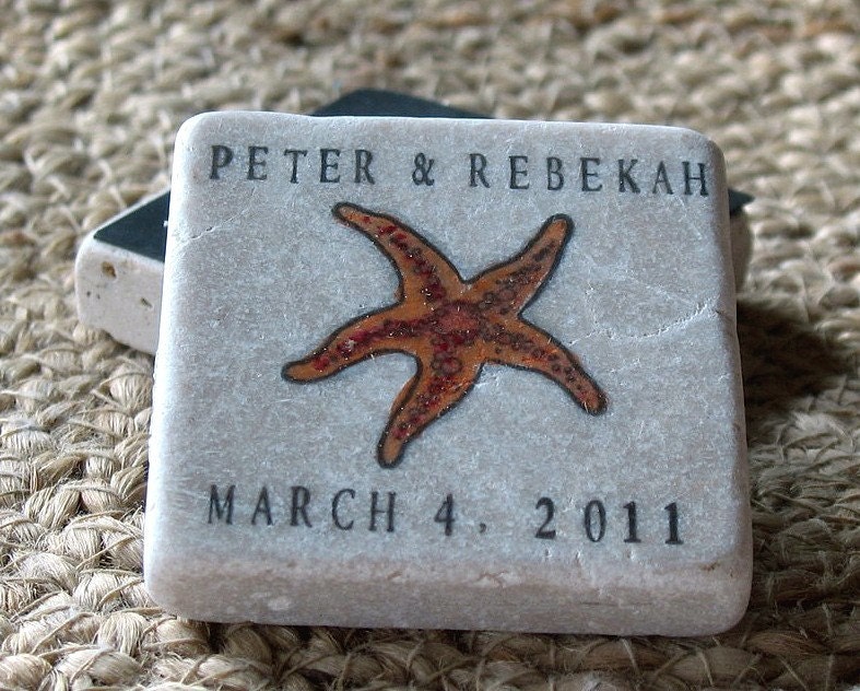 Tropical Starfish Save the Date Magnets Party Favors Set of 25