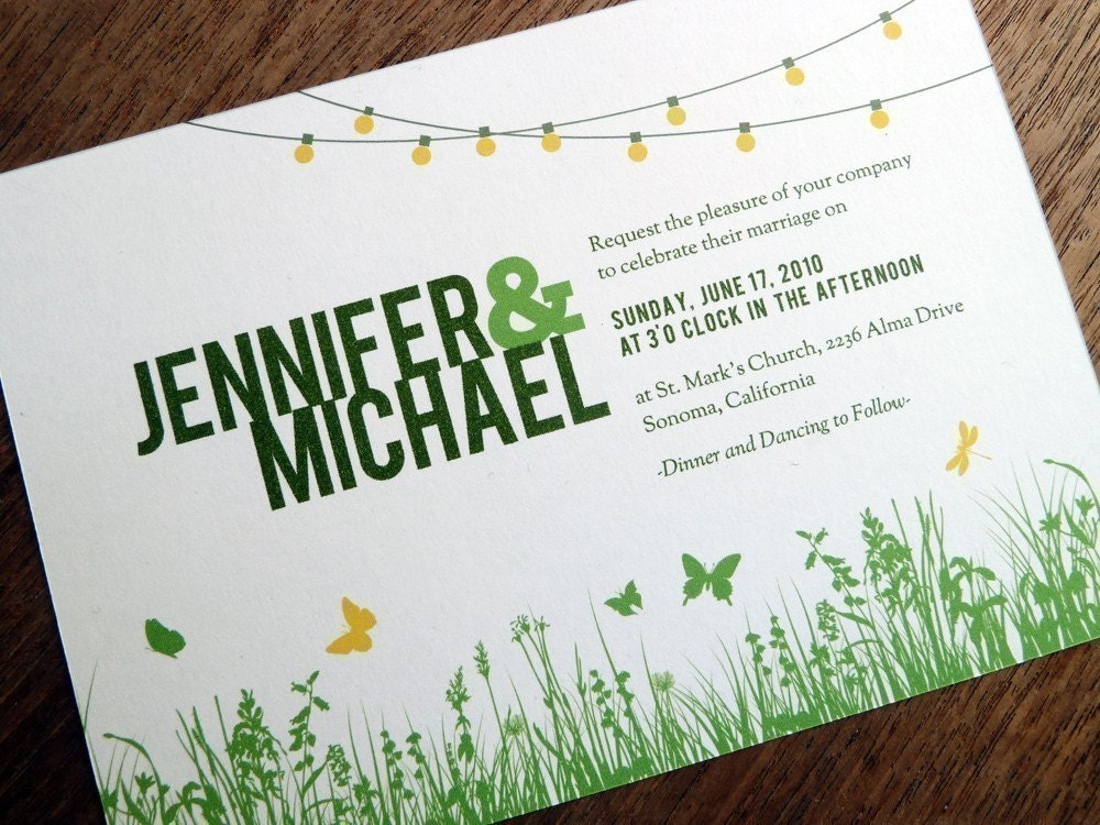 Garden Party Printable Wedding Invitation From empapers