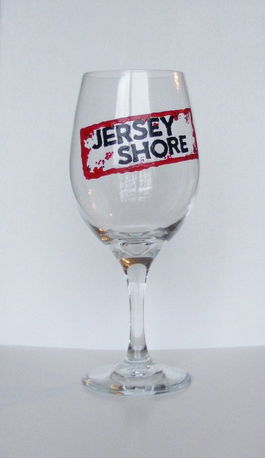 Jersey Shore Wine Glass