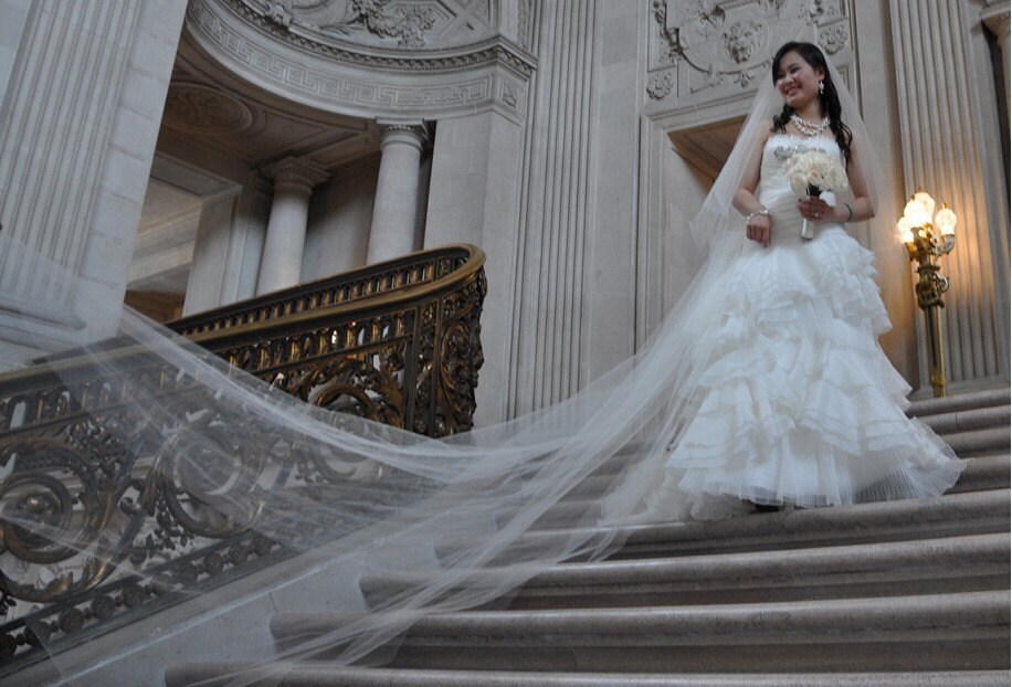 The Chelsea veil 2 tier circular drop cathedral veil bridal veil wedding 
