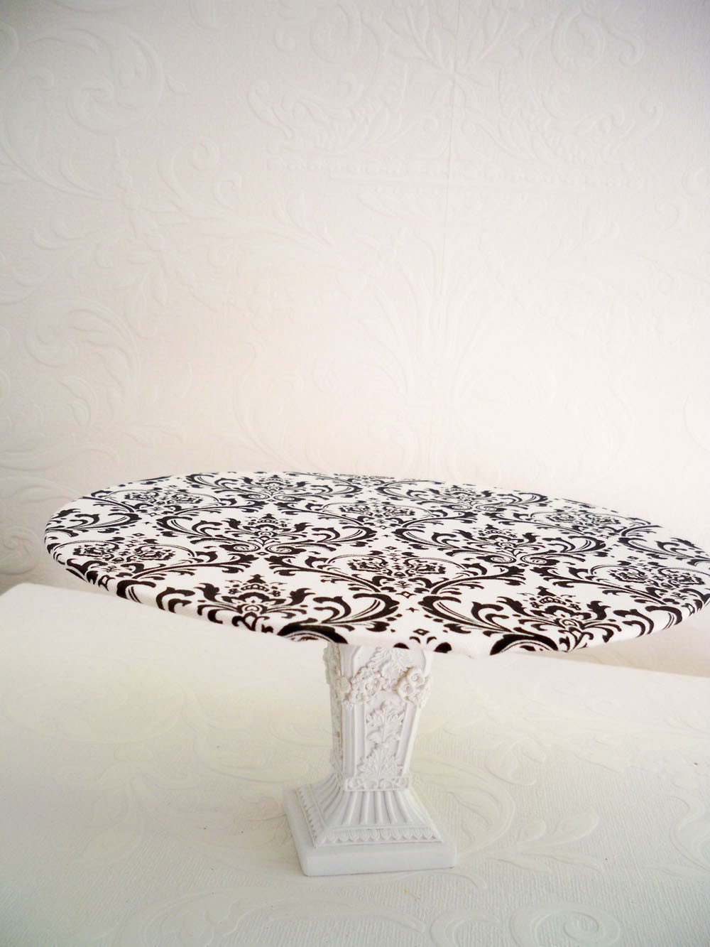 DAMASK Wedding Serving Platter For Cupcakes Truffles Mints Party Favors