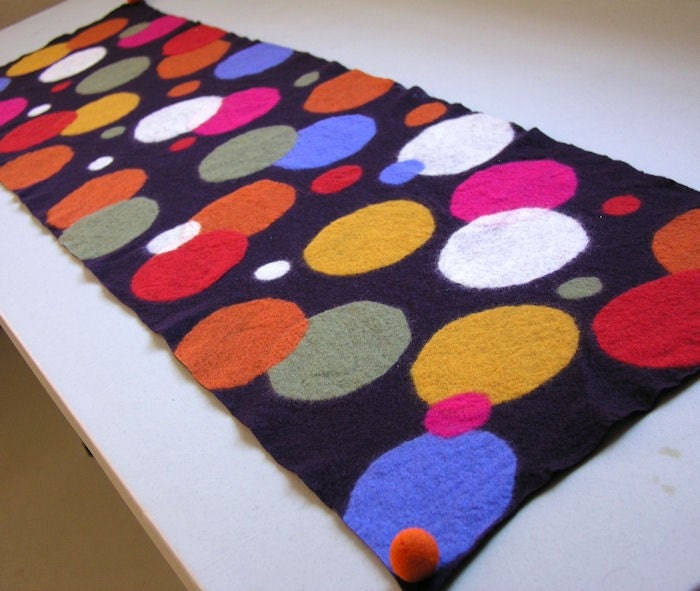 Tablerunner Felt table runners, Wool felt, Diy tablecloth