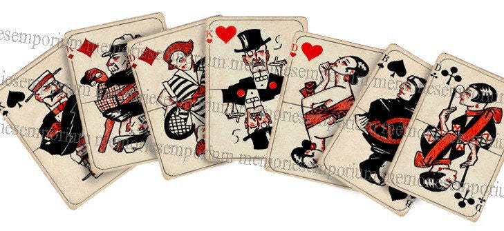 Art Deco Printable Playing Cards Art Deco Printable Playing Cards