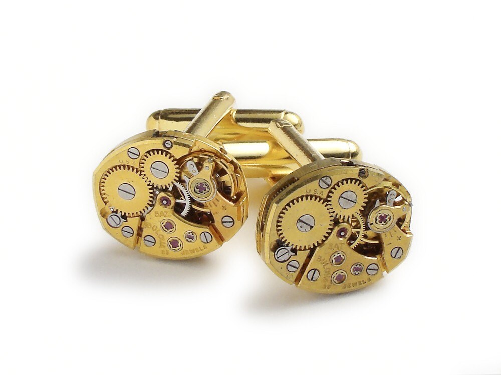  oval antique watch movements gears wedding anniversary mens vintage cuff 