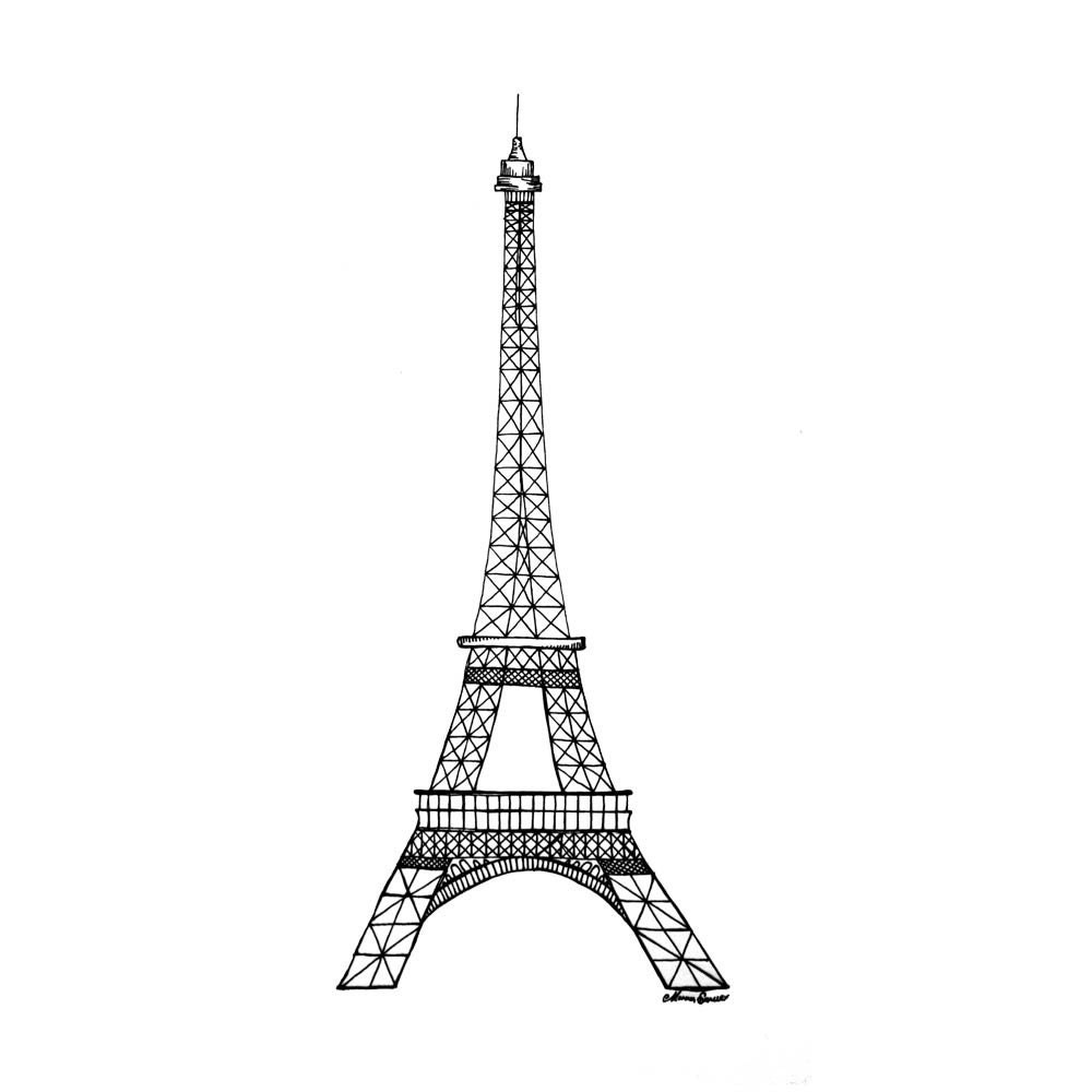 Eiffel tower drawing, Eiffel towers and Towers on Pinterest