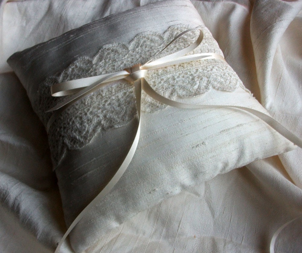 Wedding Ring Bearer Pillow in