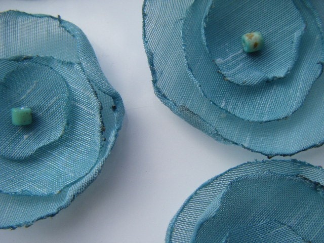 teal table decorations for weddings