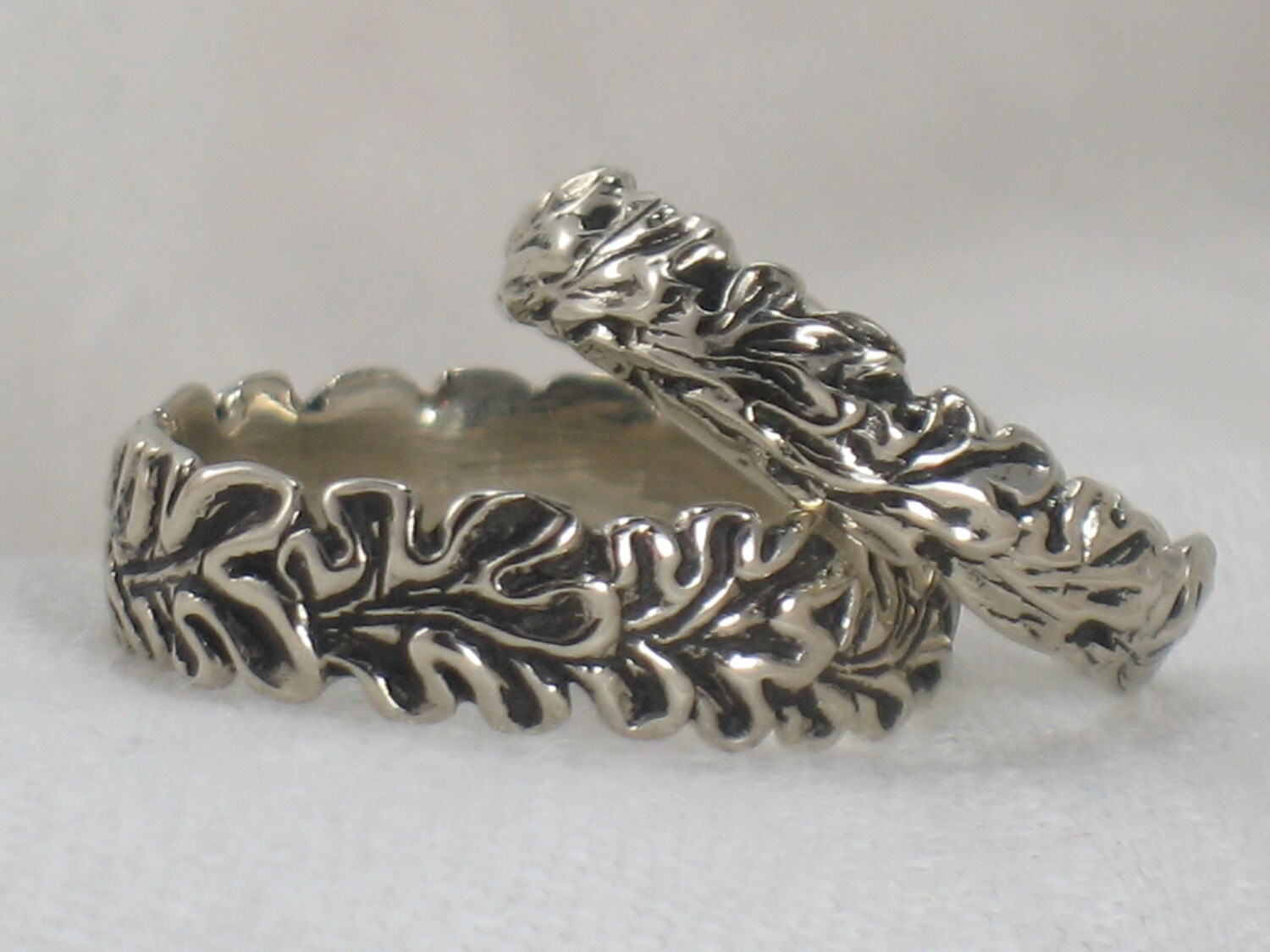 medium and thin oak leaves