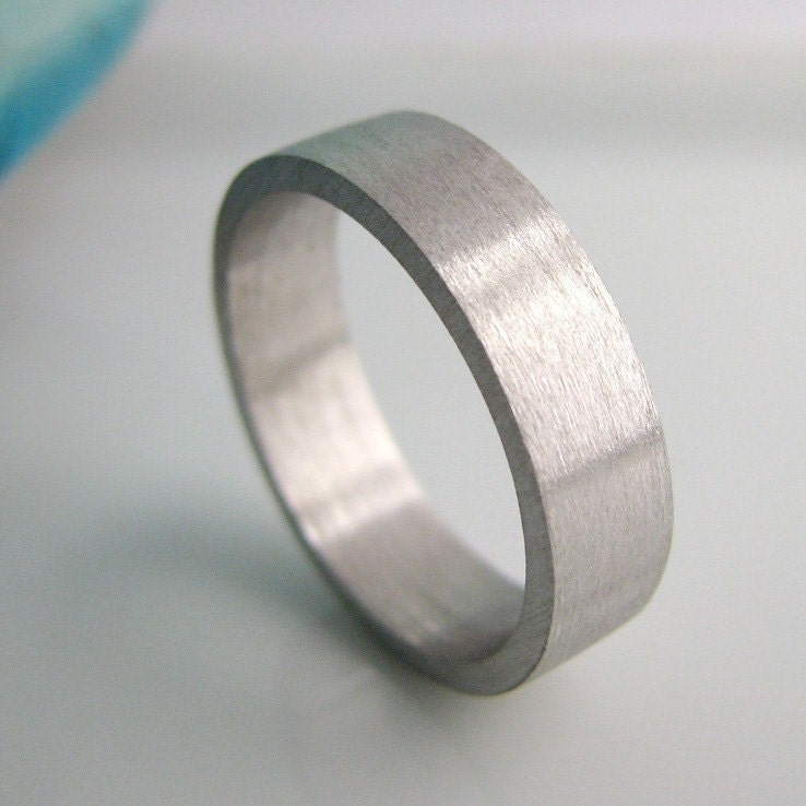 5mm to 6mm Ring White Gold Rhodium Plated Over 925 Silver Wedding Band 