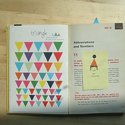 Rainbow Deco Sticker - 2 sheets of triangle pattern Rainbow Deco Sticker - 2 sheets of triangle pattern