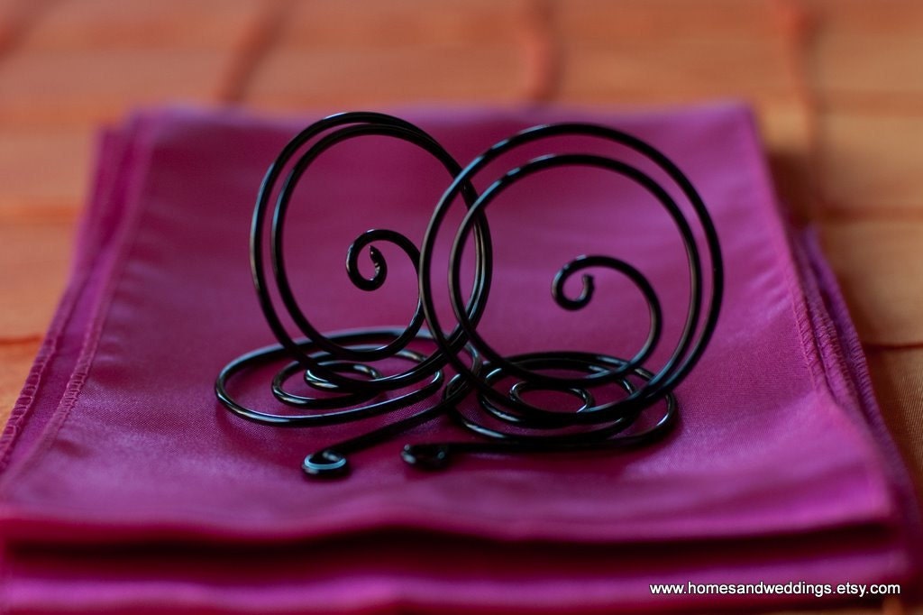 Black Table Number Holders Wedding Reception Parties 11