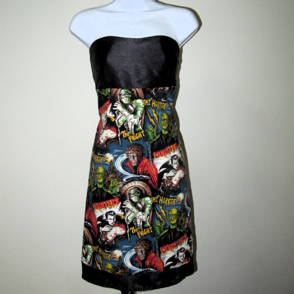 Monster Dress Rockabilly Pin