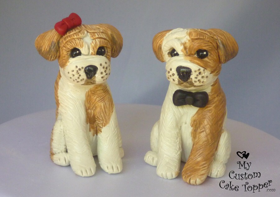 Dog Wedding Cake Toppers Bulldog From MyCustomCakeTopper