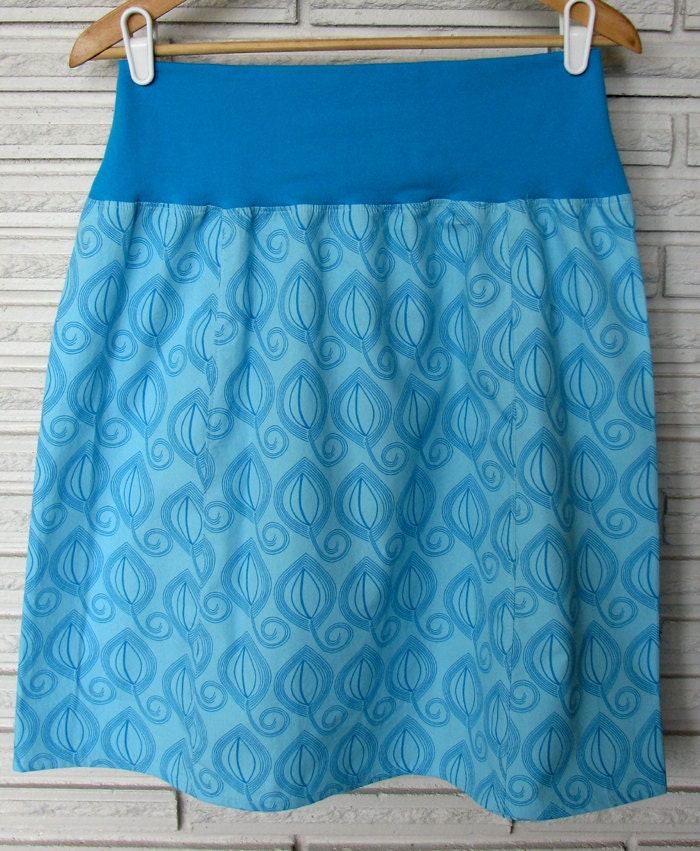 SALE A-Line Skirt, Falling Leaves size Large