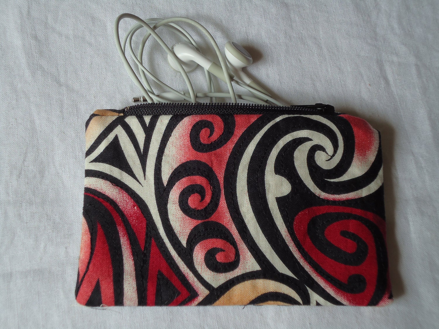 Tattoo Print Headphones Pouch