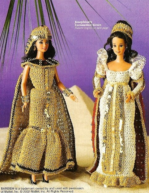 FREE crochet doll
clothes patterns for Barbie