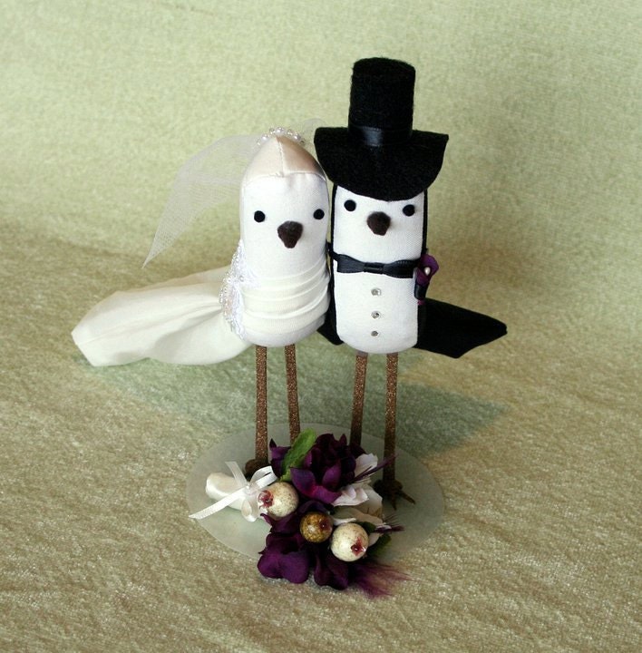 DIY Brides Make your own Wedding Bird Cake Topper with my pattern and 