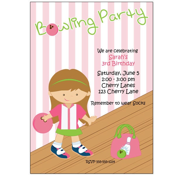 Girls Bowling Party
