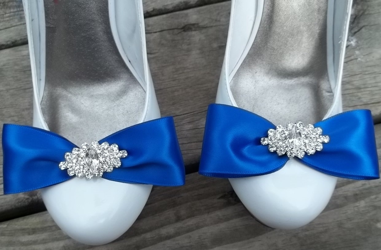 Royal Blue Satin Bridal Shoe