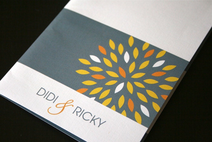 Sunburst Folded Wedding Invitation DIY Printable From DesigntheDate